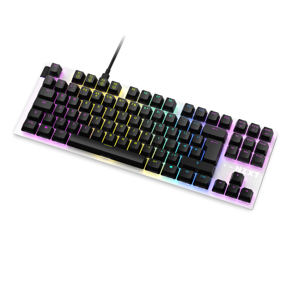 Function TKL White UK ISO Left Angled RGB