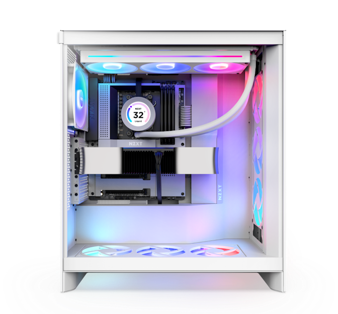 H7 White ATX Mid-Tower Computer Build