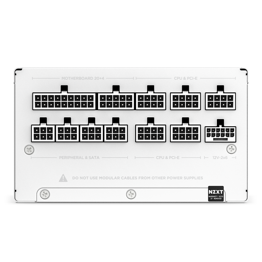 C1000 Gold PSU Ports View White