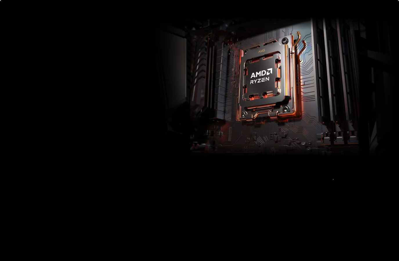 AMD Ryzen 9000 CPU Close-up Background