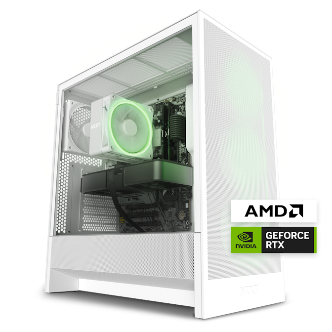 Player: One Prime Gaming PC - AMD Ryzen 5 7500F - NVIDIA® GeForce RTX™ 4060 Ti - 16GB DDR5 RAM - 2TB NVMe SSD - Upgradable - NZXT H5 Flow RGB