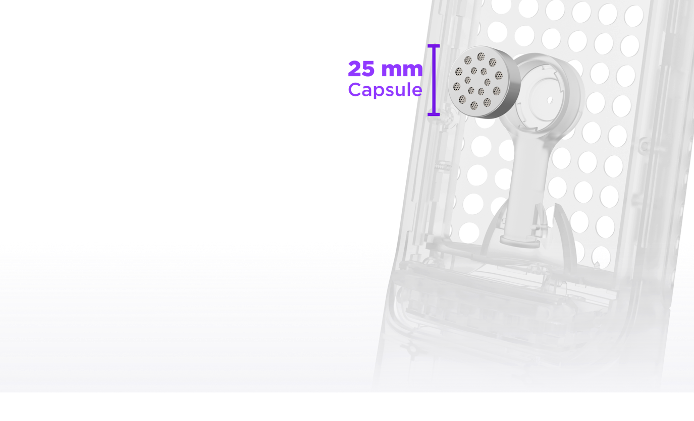 Exploded internal view of the Capsule Elite 25mm condenser